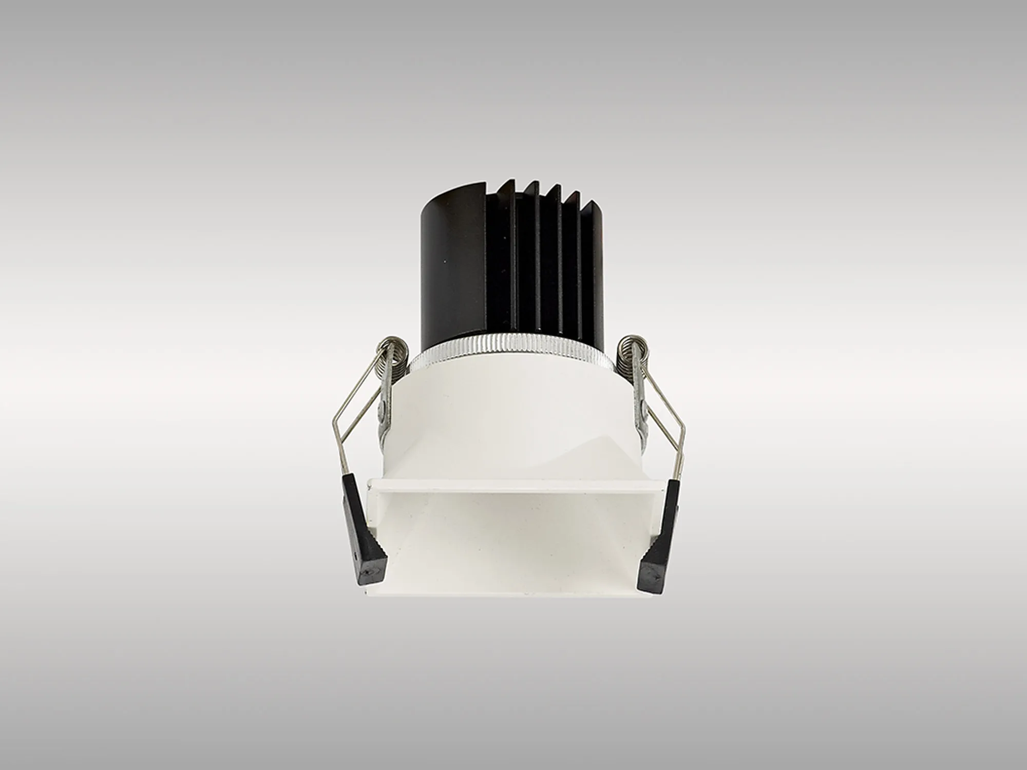 Biox 9 Tridonic Powered 9W 2700K 770lm 24° CRI>90 LED Engine White Square Fixed Recessed Spotlight, IP20 DM201913  Dlux Biox 9